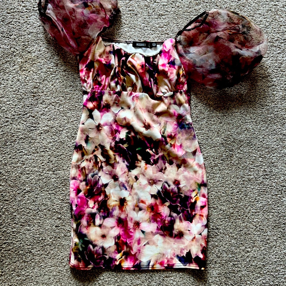 Missguided mini dress floral
